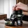 Rotating Ceramic Tea Set – Easy Pour, Multiple Colors Available