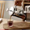 French Press Coffee and Tea Maker – Dual Use Glass & Stainless Steel