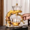 Monkey King Semi-Automatic Magnetic Glass Teapot Set